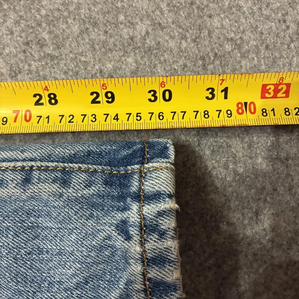 Vintage Levis Jeans Mens 32x30 Blue 501 Button Fly Original Denim Pants Y2K